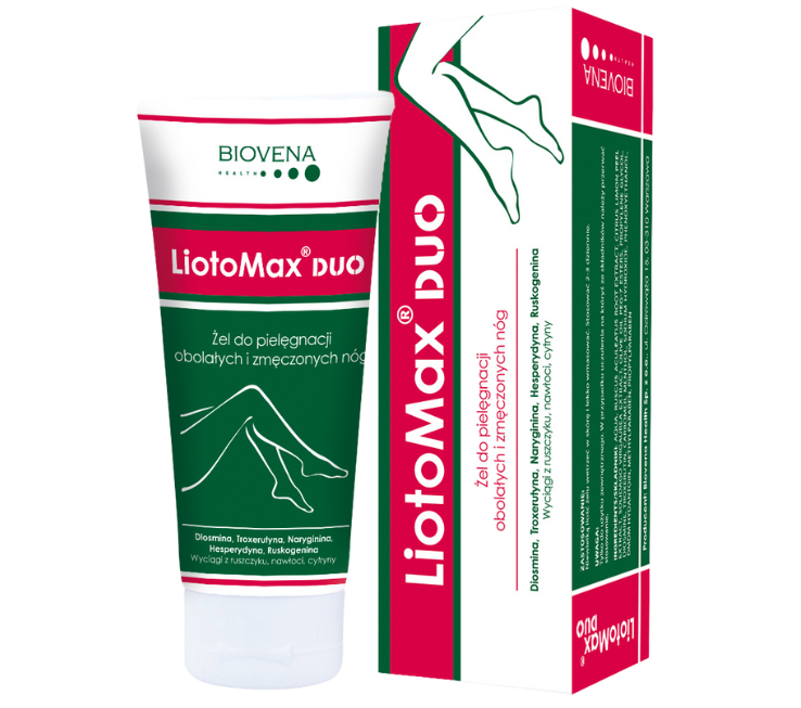 Zdjęcie przedstawia produkt Liotomax Duo, żel.