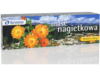 Zdjęcie przedstawia lek bez recepty Maść Nagietkowa Farmina.