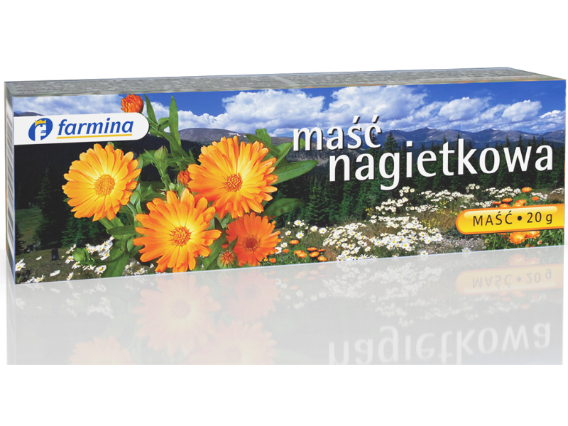 Zdjęcie przedstawia lek bez recepty Maść Nagietkowa Farmina.