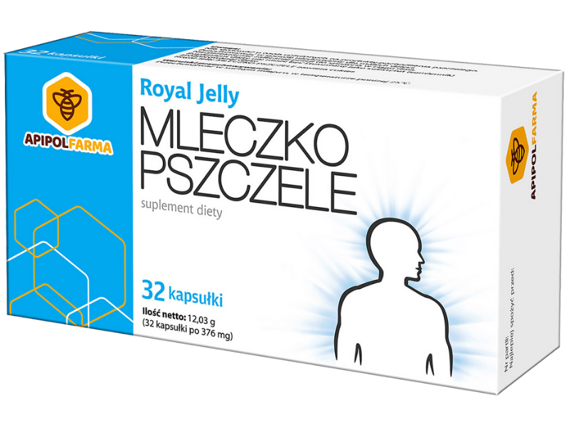 Zdjęcie przedstawia suplement diety Mleczko Pszczele Royal Jelly.
