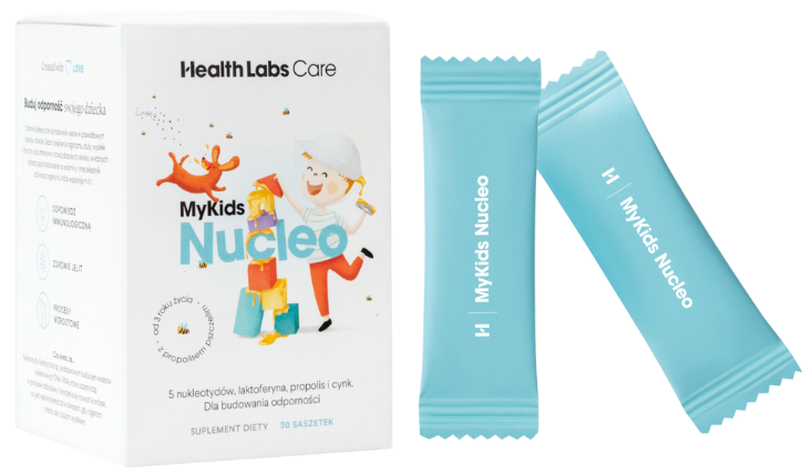 Zdjęcie przedstawia produkt MyKids Nucleo, saszetki.