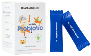Zdjęcie przedstawia produkt MyKids Probiotic, saszetki.