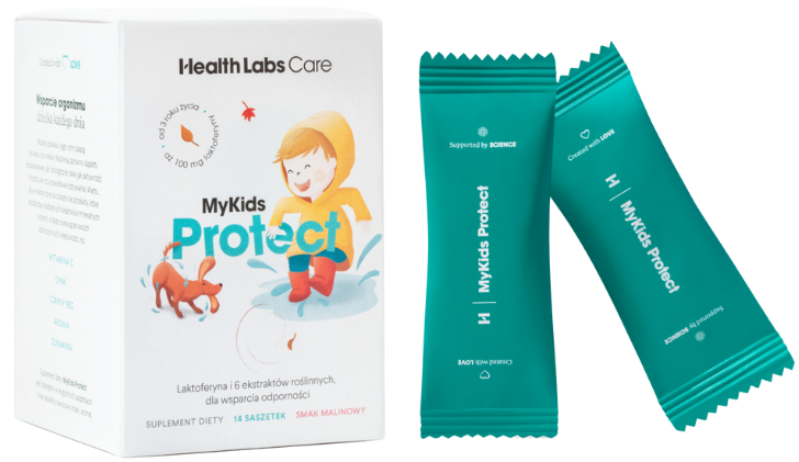 Zdjęcie przedstawia produkt MyKids Protect, saszetki.
