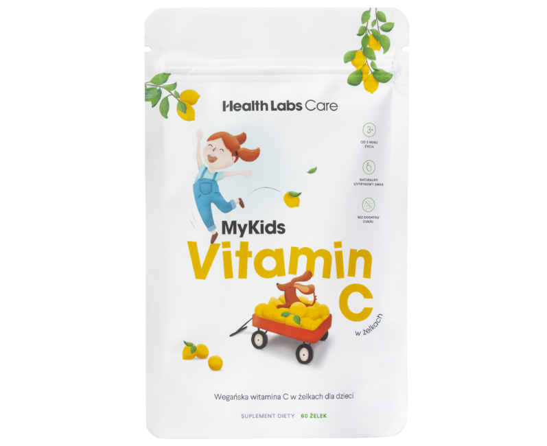 Zdjęcie przedstawia produkt MyKids Vitamin C, żelki.