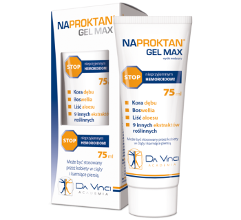 Zdjęcie przedstawia produkt NaProktan Gel Max, żel.