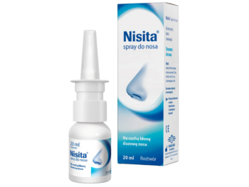 Zdjęcie przedstawia wyrób medyczny Nisita w spray'u.