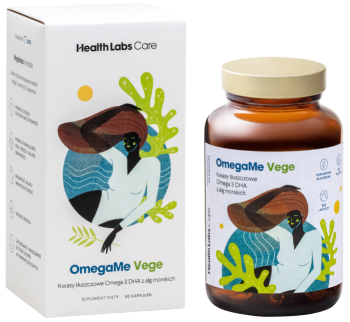Zdjęcie przedstawia produkt OmegaMe Vege, kapsułki.