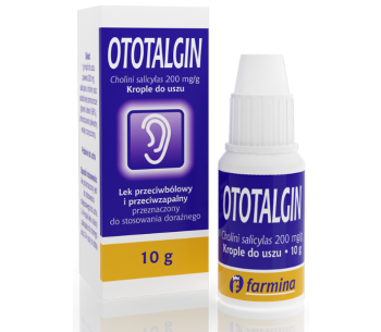 Zdjęcie przedstawia lek bez recepty Otoalgin.