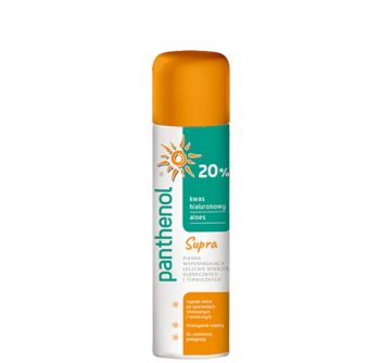 Zdjęcie przedstawia produkt Panthenol 20% Supra, pianka.