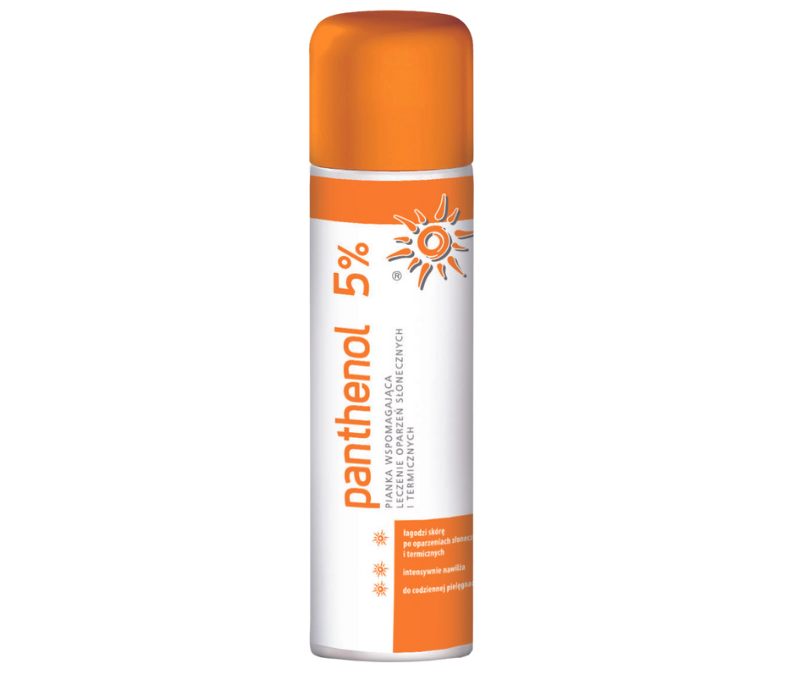 Zdjęcie przedstawia produkt Panthenol 5%, pianka.