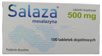 Zdjęcie produktu Salaza, tabletki dojelitowe, 500 mg