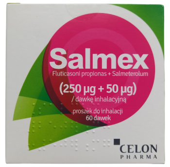 Salmex, proszek do inhalacji, 250+50 (µg + µg)/dawkę inhalacyjną
