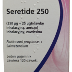 Seretide 250, aerozol wziewny, zawiesina, 250+25 µg/dawkę