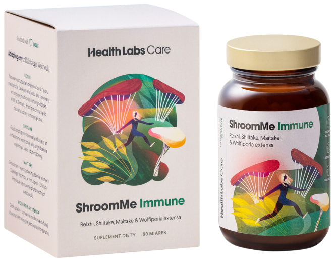 Zdjęcie przedstawia produkt ShroomMe Immune, proszek do rozpuszczania.