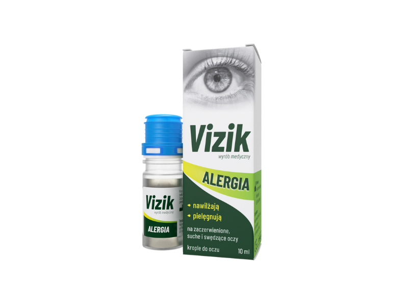 Opakowanie kropli Vizik Alergia.
