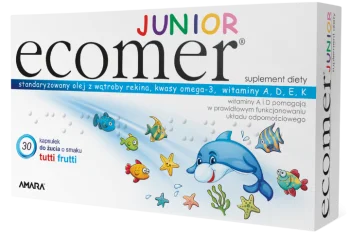 Zdjęcie produktu Ecomer Junior, smak tutti frutti, kapsułki do żucia