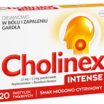 Cholinex Intense, smak miód i cytryna, pastylki twarde, 2,5 mg + 1,2 mg