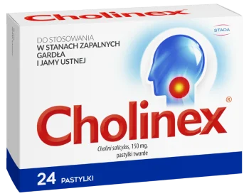 Zdjęcie produktu Cholinex, pastylki twarde, 150 mg