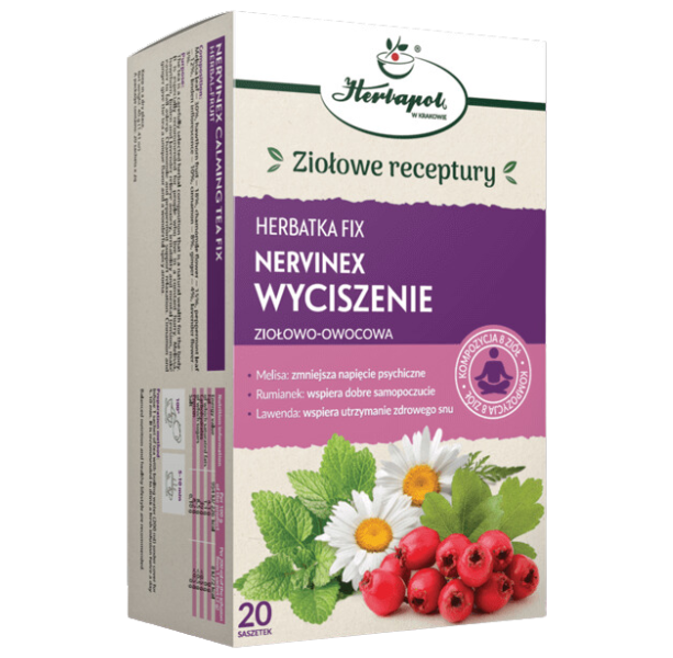 Zdjęcie przedstawia środek spożywczy Nervinex Wyciszenie.