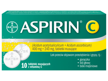 Aspirin C, tabletki musujące, 400 mg + 240 mg