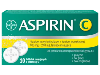 Zdjęcie produktu Aspirin C, tabletki musujące, 400 mg + 240 mg