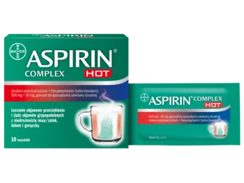 Zdjęcie produktu Aspirin Complex Hot, granulat, 500 mg + 30 mg