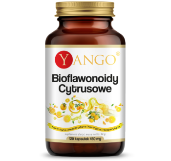 Zdjęcie przedstawia suplement diety Yango Bioflawonoidy, kapsułki.