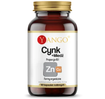 Zdjęcie produktu Yango Cynk + miedź, kapsułki, 15 mg + 1,7 mg