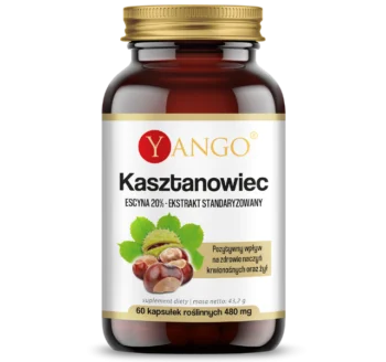 Zdjęcie produktu Yango Kasztanowiec 20% Escyny wspomaga krążenie żylne, kapsułki