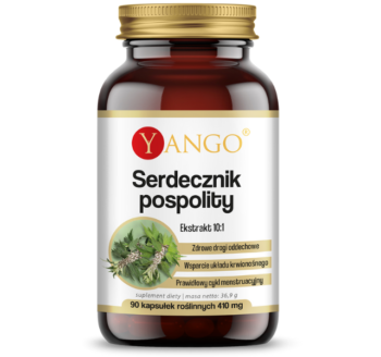 Zdjęcie przedstawia suplement diety Yango Serdecznik, kapsułki.