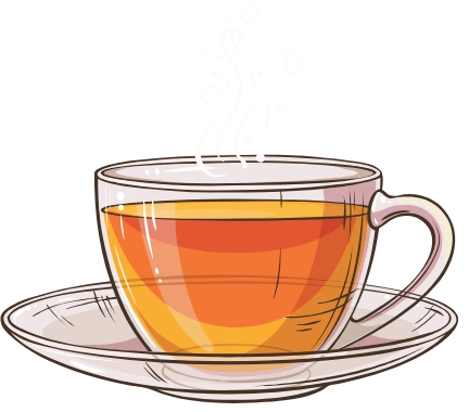 grafika filizanka herbaty