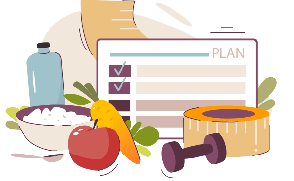 grafika plan zdrowego trawienia