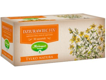 Zdjęcie przedstawia suplement diety Dziurawiec Fix Tylko Natura w postaci ziół do zaparzania.
