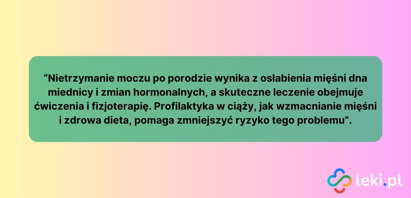Czy nietrzymanie moczu po porodzie może się zdarzyć?