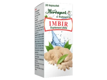 Zdjęcie produktu Herbapol Kraków imbir, kapsułki, 180 mg