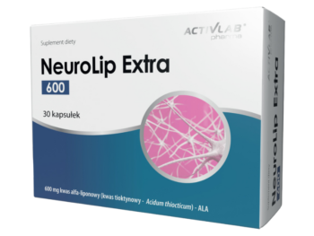 Zdjęcie przedstawia suplement diety NeuroLip Extra 600, kapsułki, 600 mg.