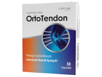 Zdjęcie przedstawia suplement diety OrtoTendon, kapsułki.