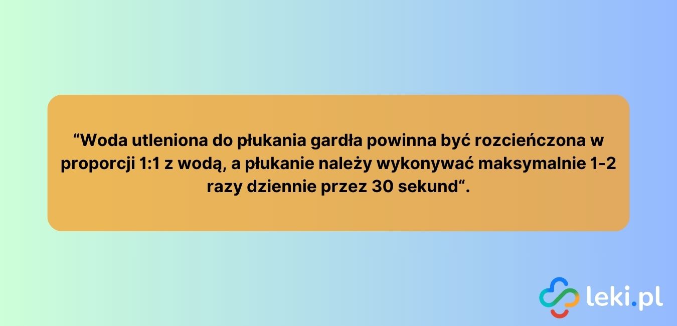Jak płukać gardło wodą utlenioną (fot. Canva)?