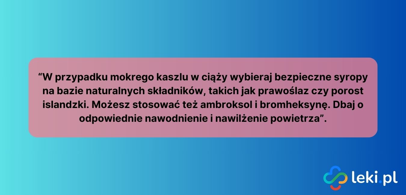 Syropy na kaszel mokry w ciąży (fot. Canva).