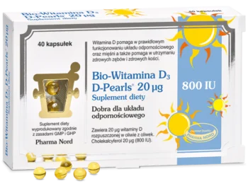Zdjęcie produktu Bio-Witamina D3 D-Pearls, kapsułki, 20 µg