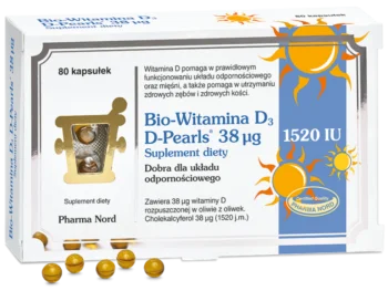 Zdjęcie produktu Bio-Witamina D3 D-Pearls, kapsułki, 38 µg