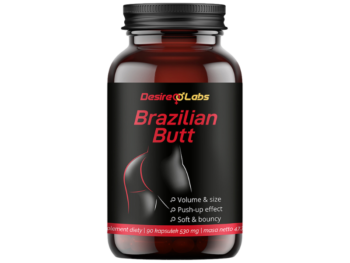 Zdjęcie przedstawia suplement diety Brazillian butt, kapsułki.