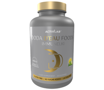 Zdjęcie przedstawia suplement diety DODA D'EAU FOODS Immunelki, żelki.