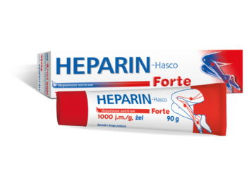 Zdjęcie przedstawia lek bez recepty Heparin-Hasco Forte, żel, 1000 j.m./g.