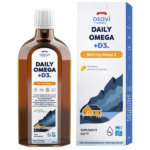 OSAVI Marine Daily Omega + D3, smak cytrynowy, płyn doustny