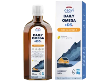 Zdjęcie produktu OSAVI Marine Daily Omega + D3, smak cytrynowy, płyn doustny