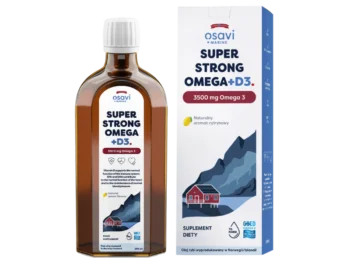 Zdjęcie produktu OSAVI Marine Super Strong Omega + D3, smak cytrynowy, płyn doustny