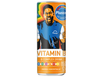 Zdjęcie przedstawia suplement diety Plusssz VITAMIN B Complex Drink, płyn.