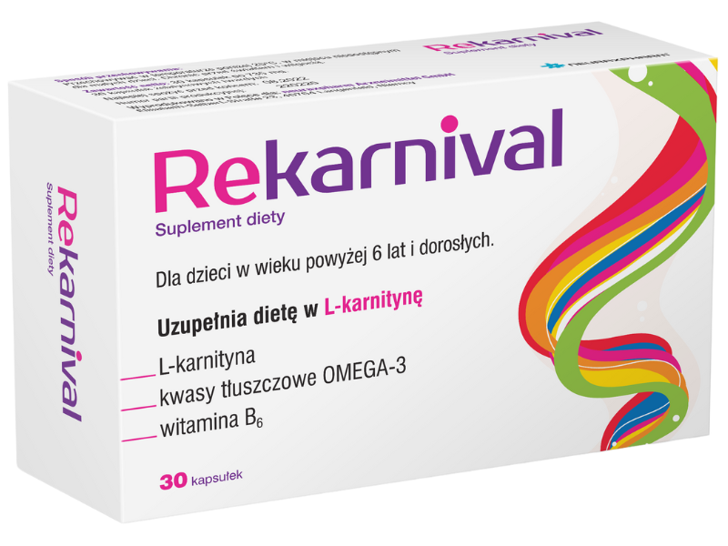 Zdjęcie przedstawia suplement diety Rekarnival, kapsułki.