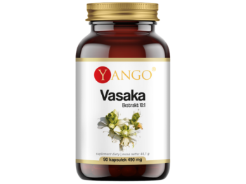 Zdjęcie przedstawia suplement diety Yango Vasaka, kapsułki.